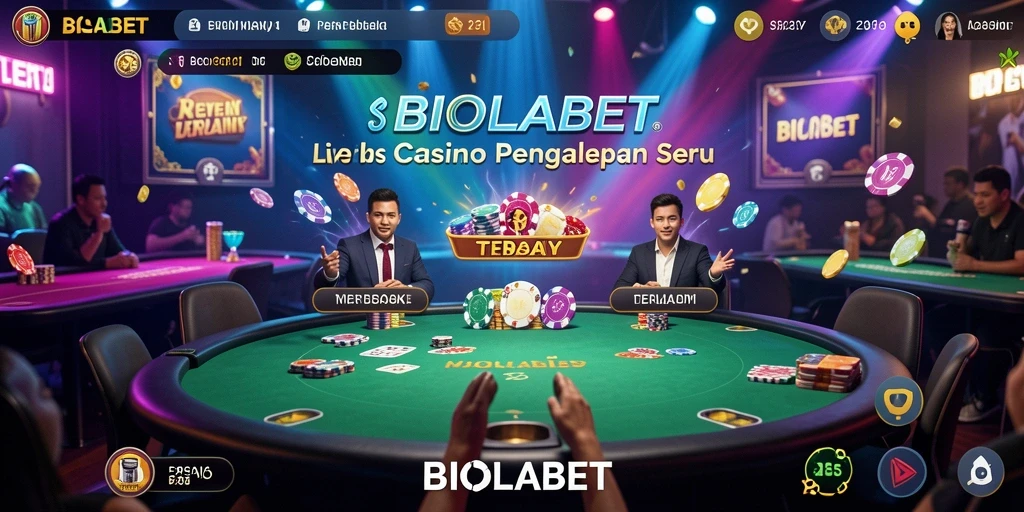 Tampilan gameplay Live Casino BIOLABET yang menarik dan interaktif.
