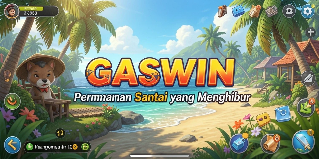 Tangkapan layar GASWIN menunjukkan gameplay santai dan menyenangkan.