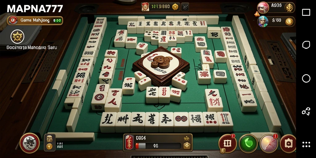 Tampilan gameplay seru dari permainan Mahjong MAPNA777.