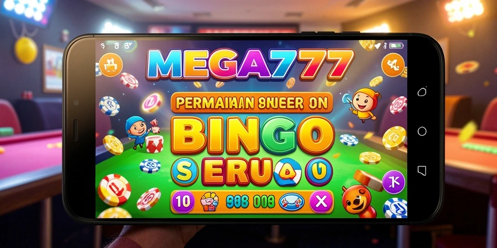 Tampilan menarik dari gameplay MEGA777 yang penuh aksi Bingo.