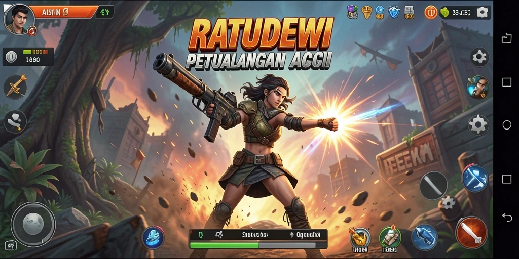 Tampilan gameplay seru dan menantang dari RATUDEWI.