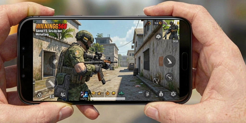 Tampilan gameplay seru dari WINNING568 dengan aksi tembak-menembak.
